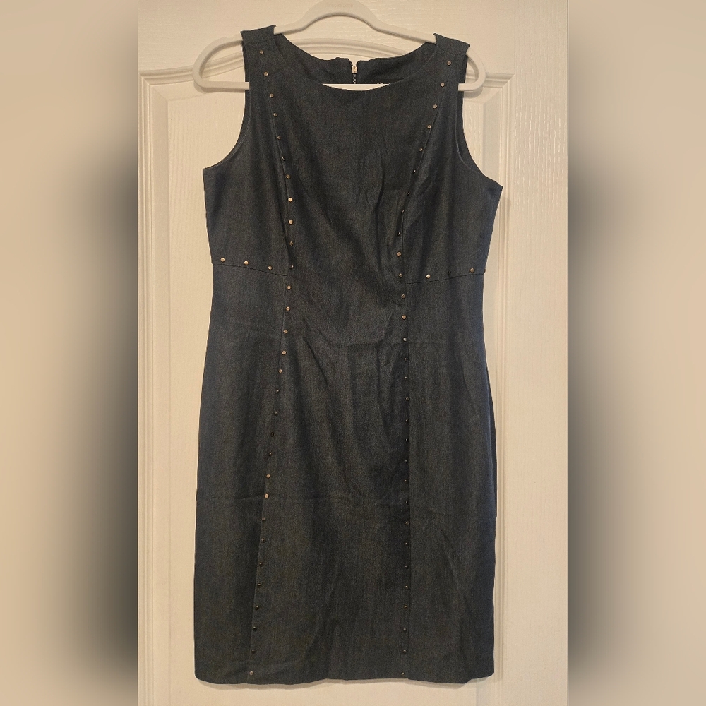 Sharagano Black Asymmetrical Wrap Mini Dress